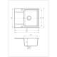 Кухонная мойка Romzha Jorum 65 Seda (601)