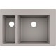 Кухонная мойка Hansgrohe S510-F635 770х510 на две чаши 180/450 Concretegrey (43315380)
