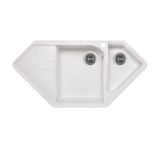 Кухонна мийка з додатковою чашею Lidz 1000x500/225 WHI-01 (LIDZWHI011000500225)