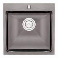 Кухонная мойка Qtap D5050BL 2.7/1.0 мм Black (QTD5050BLPVD10)