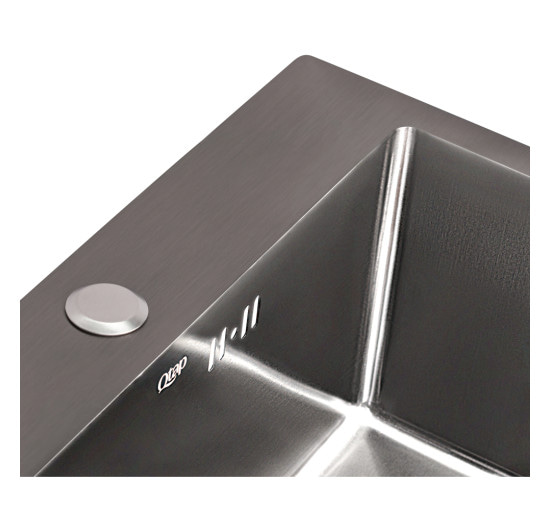 Кухонная мойка Qtap D5050BL 2.7/1.0 мм Black (QTD5050BLPVD10)