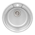 Кухонна мийка Qtap D490 0,8 мм Satin (QTD490SAT08)