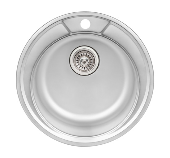 Кухонна мийка Qtap D490 0,8 мм Satin (QTD490SAT08)