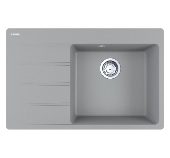 Кухонна мийка Franke Centro CNG 611-78 TL (114.0630.469) гранітна - врізна - крило ліворуч - колір Сірий камінь