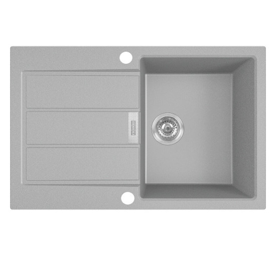 Кухонна мийка Franke Sirius 2.0 S2D 611-78 (143.0621.334) з тектонайта - врізна - оборотна - колір Сірий (2 отвори)