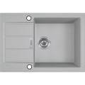 Кухонная мойка Franke Sirius 2.0 S2D 611-62 Slim (143.0631.682) из тектонайта - врезная - оборотная - цвет Серый камень(2 отверстия)