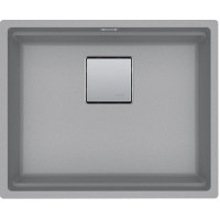 Кухонна мийка Franke KUBUS 2 KNG 110-52 (125.0576.309) гранітна - монтаж під стільницю - колір Сірий камінь - (коландер та коврик Rollmat у комплекті)