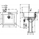 Кухонная мойка Hansgrohe C51-F450-01 Сombi 560x510 со смесителем Select Chrome (43212000)