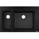 Кухонная мойка Hansgrohe S510-F635 770х510 на две чаши 180/450 Graphiteblack (43315170)