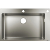 Кухонна мийка Hansgrohe S712-F660 на стільницю 760х500 сталева (43308800) Stainless Steel