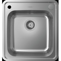 Кухонна мийка Hansgrohe S412-F400 на стільницю 480х520 з сифоном automatic (43335800) Stainless Steel