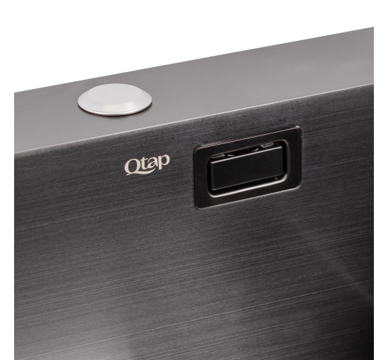 Кухонная мойка Qtap DK5050BL 2.7/1.0 мм Black (QTDK5050BLPVD2710)