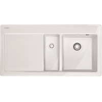 Кухонна мийка Franke Mythos MTK 651-100 (124.0335.709) керамічна - врізна - колір Білий крило зліва