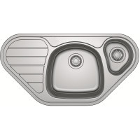 Кухонная мойка Franke Spark SKL 651-E (101.0510.150) нержавеющая сталь - врезная - угловая - декорированная