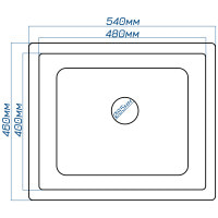 Кухонная мойка Romzha Mira U-540 Antracit (902)