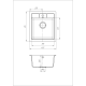 Кухонная мойка Romzha Adiere Grafit (201)