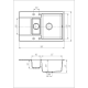 Кухонна мийка Romzha Jorum 78D Antracit (901)
