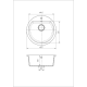 Кухонна мийка Romzha Kolo Teracota (701)