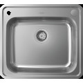 Кухонна мийка Hansgrohe S412-F500 на стільницю 580х520 з сифоном automatic (43336800) Stainless Steel