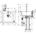 Кухонна мийка Hansgrohe C51-F450-06 Сombi 560x510 Select зі змішувачем Chrome (43217000)