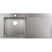 Кухонна мийка Hansgrohe S716-F450 на стільницю 1x35Ø 1045х510, полиця праворуч Stainless Steel (43331800)