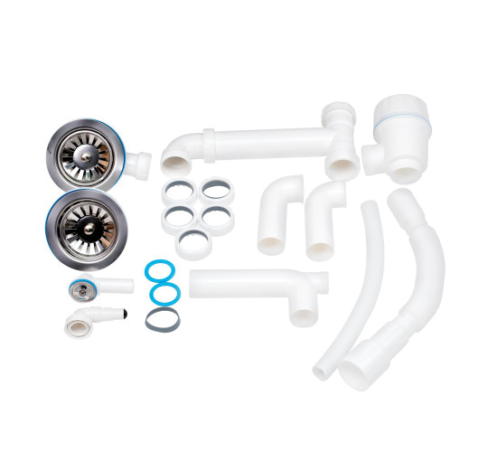 Кухонная мойка с дополнительной чашей Lidz 1000x500/225 GRA-09 (LIDZGRA091000500225)