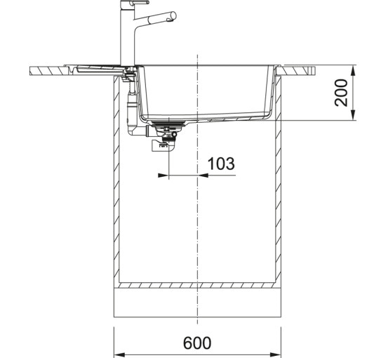 Кухонная мойка Franke Centro CNG 611-78 XL (114.0630.439) гранитная - врезная - оборотная - цвет Оникс