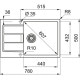 Кухонна мийка Franke Sirius 2.0 S2D 611-78 XL (143.0621.336) з тектонайта - врізна - оборотна - колір Сахара (2 отвори)