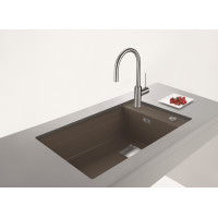 Кухонна мийка Franke KUBUS 2 KNG 110-62 (125.0576.307) гранітна - монтаж під стільницю - колір Сірий камінь - (коландер та коврик Rollmat у комплекті)