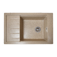 Кухонна мийка Romzha Patrat 78 Piesok (301)