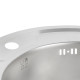 Кухонна мийка Lidz 490-A 0,6 мм Satin (LIDZ490A06SAT160)