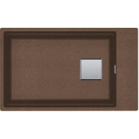 Кухонная мойка Franke KUBUS 2 KNG 110-62 (125.0599.010) гранитная - монтаж под столешницу - цвет SUPER METALLIC Медно-золотой - (коландер и коврик Rollmat в комплекте)