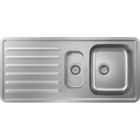 Кухонна мийка Hansgrohe S4111-F540 на стільницю 1075х505 з сифоном (43342800) Stainless Steel