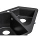 Кухонная мойка с дополнительной чашей Lidz 1000x500/225 GRF-13 (LIDZGRF131000500225)