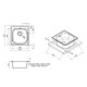 Кухонная раковина Qtap 5047 0,8 мм Micro Decor (QT5047MICDEC08)