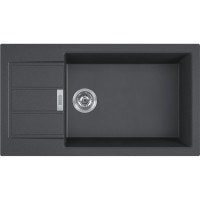 Кухонная мойка Franke Sirius 2.0 S2D Slim 611-78 XL (143.0627.384) из тектонайта - врезная - оборотная - цвет Черный (2 отверстия)