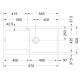 Кухонная мойка Franke Maris MRG 611-97 XL (114.0367.734) гранитная - врезная - оборотная - цвет Серый камень