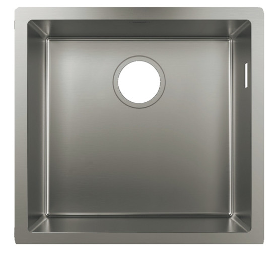 Кухонная мойка Hansgrohe S719-U450 под столешницу 500х450 сталь (43426800) Stainless Steel