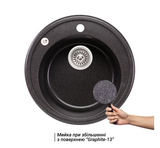 Кухонная мойка Lidz D510/200 GRF-13 (LIDZGRF13D510200)