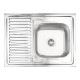 Кухонна мийка Lidz 6080-R 0,8 мм Satin (LIDZ6080RSAT8)