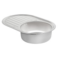 Кухонна мийка Qtap 7750 0,8 мм Satin (QT7750SAT08)