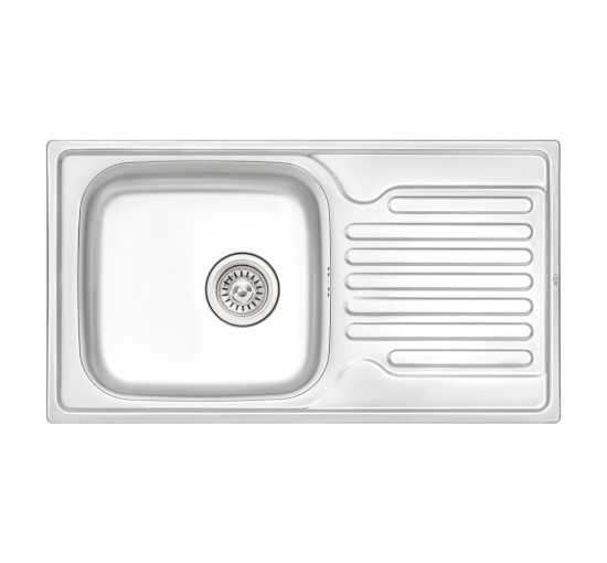 Кухонная мойка Qtap 7843 0,8 мм Satin (QT7843SAT08)