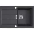 Кухонная мойка Franke Sirius 2.0 S2D 611-78 (143.0621.190) из тектонайта - врезная - оборотная - цвет Черный (2 отверстия)