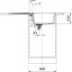 Кухонна мийка Franke Centro CNG 611-86 (114.0630.443) гранітна - врізна - оборотна - колір Онікс