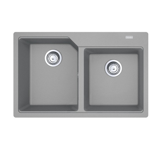 Кухонная мойка Franke Urban UBG 620-78 (114.0574.973) гранитная - врезная - цвет Серый камень (пластиковый коландер в комлекте)