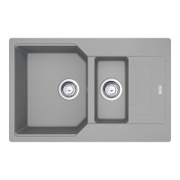 Кухонная мойка Franke Urban UBG 651-78 (114.0574.992) гранитная - врезная - оборотная - цвет Серый камень (пластиковый коландер в комлекте)