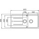 Кухонна мийка Franke Basis BFG 651 (114.0205.000) гранітна - врізна - оборотна - колір Сахара