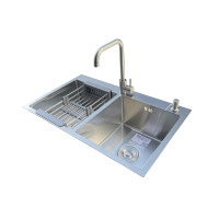 Комплект мойка + смеситель Romzha Arta U-730D (B)