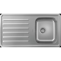 Кухонна мийка Hansgrohe S4111-F340 на стільницю 915х505 з сифоном (43340800) Stainless Steel