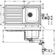 Кухонная мойка Hansgrohe S4111-F340 на столешницу 915х505 с сифоном (43340800) Stainless Steel